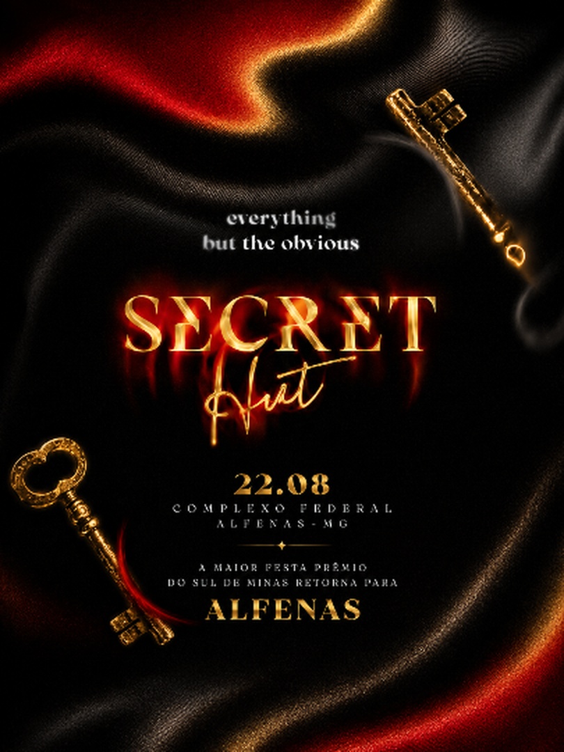 Capa do evento: SECRET HUT | ALFENAS