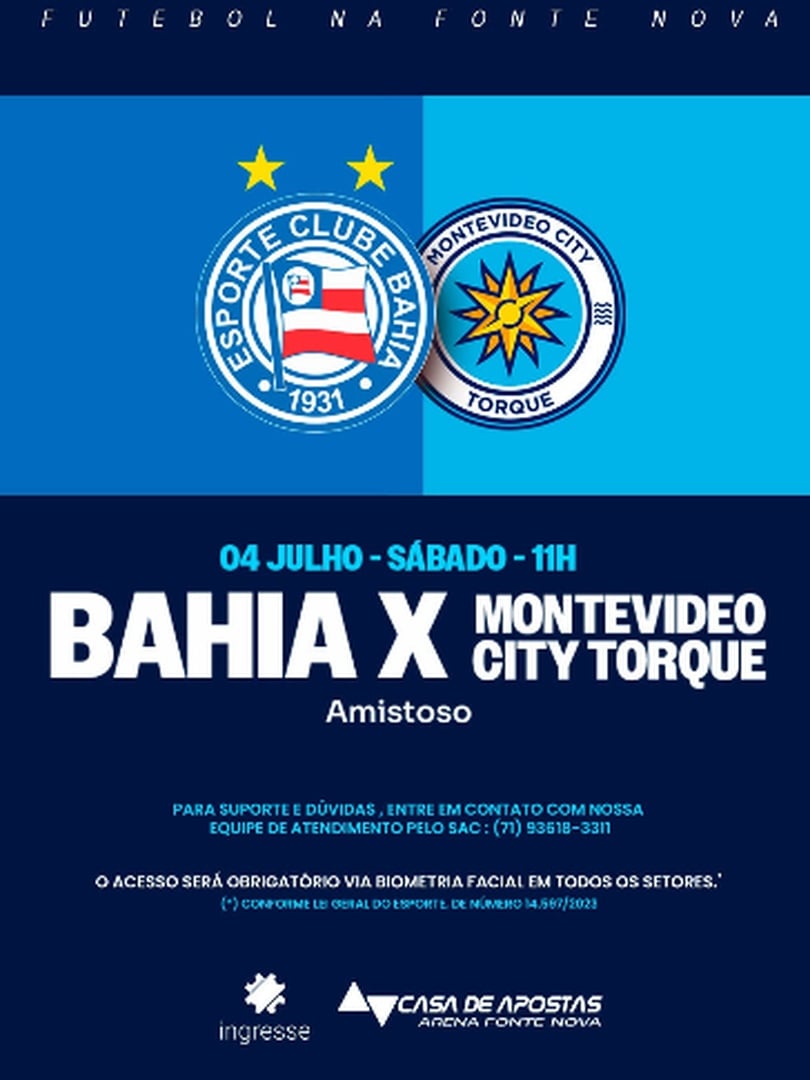 Bahia x Montevideo City - Amistoso
