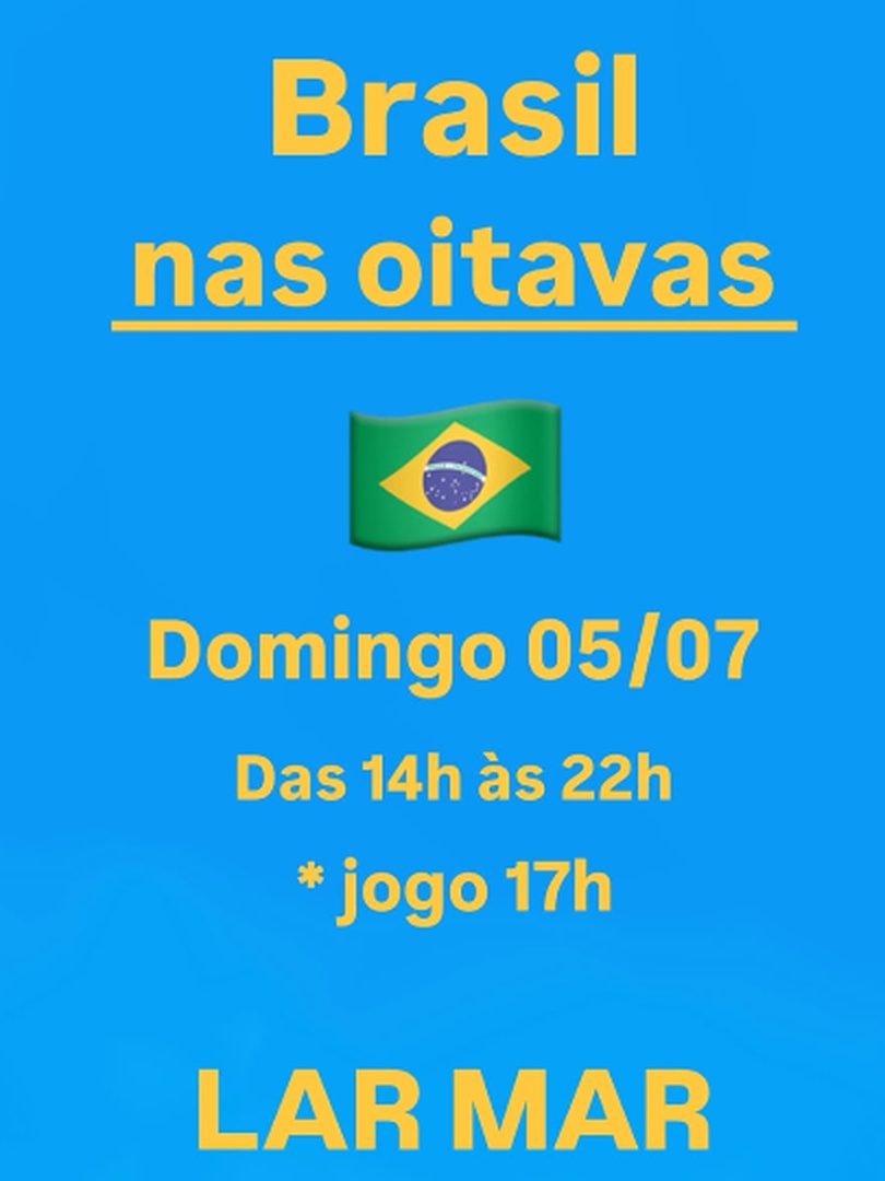 Brasil x Noruega - Oitavas de final Lar Mar