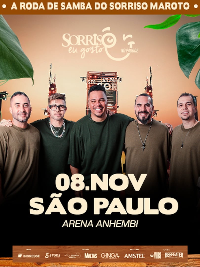 Sorriso Eu Gosto no Pagode em São Paulo