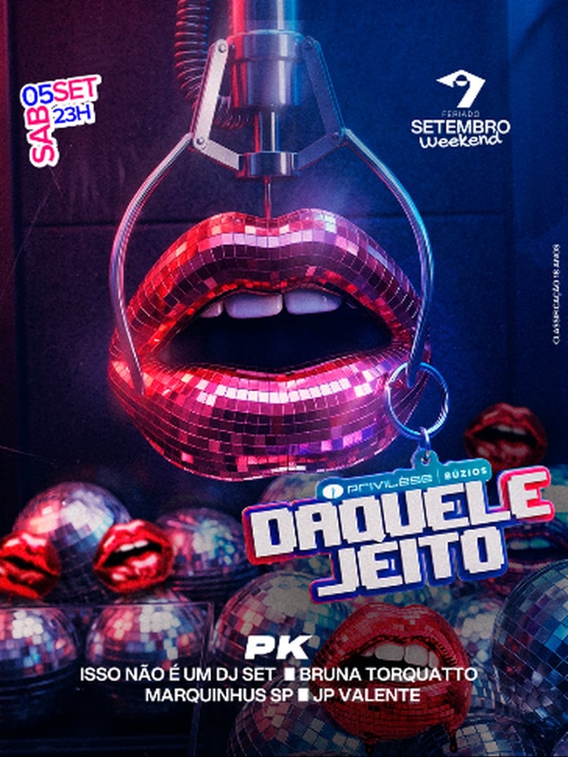 Daquele Jeito! no Privilège Búzios com Pk e Isso Não É Um DJ Set em Armação dos Búzios