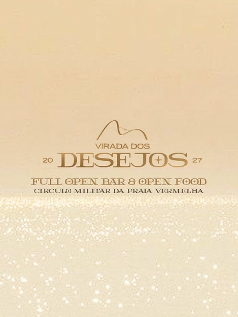 Flyer: Réveillon Virada dos Desejos 2027 :: All Inclusive :: Pé na Areia