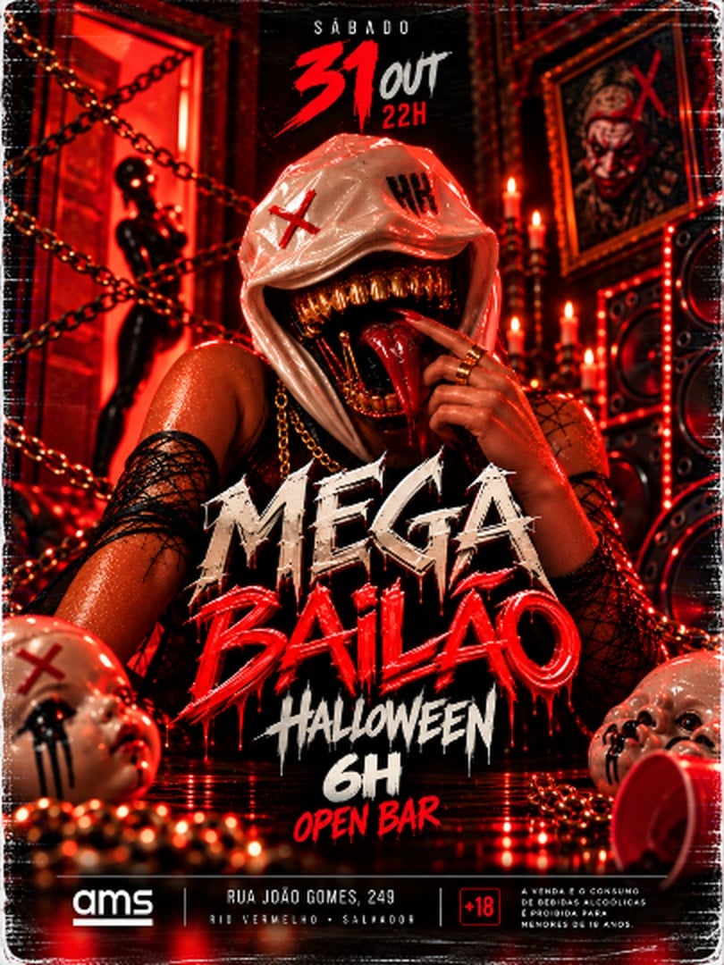 Source image — Halloween - Mega Bailão 💀🔥 31/10 - Amsrv
