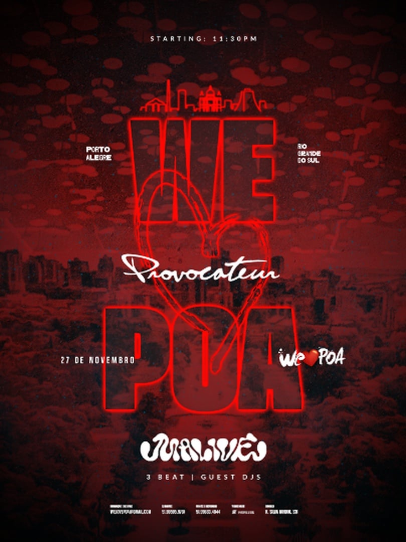 Imagem da fonte — Provocateur | We Love Poa | Malive