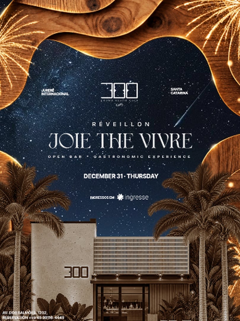Flyer: Réveillon 2027 | 300 Cosmo Beach Club | Joie The Vivre