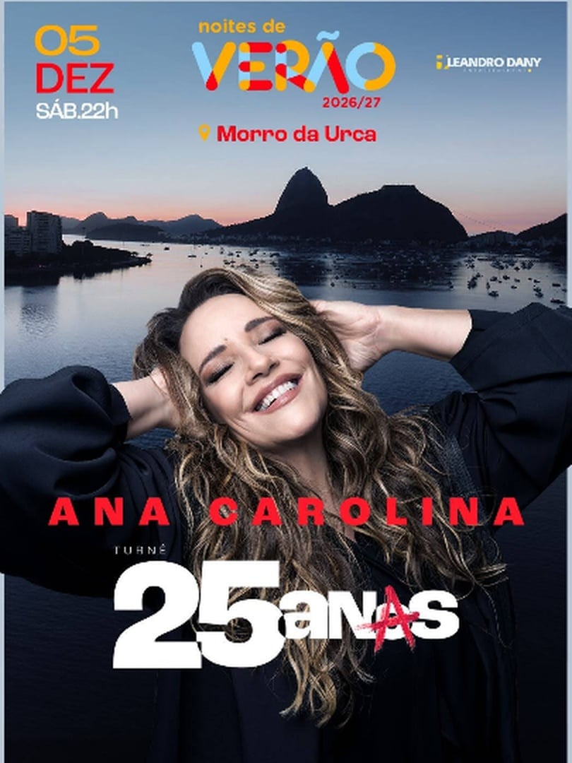 Ana Carolina 25 Anos - Noites de Verão 2026 em Rio de Janeiro