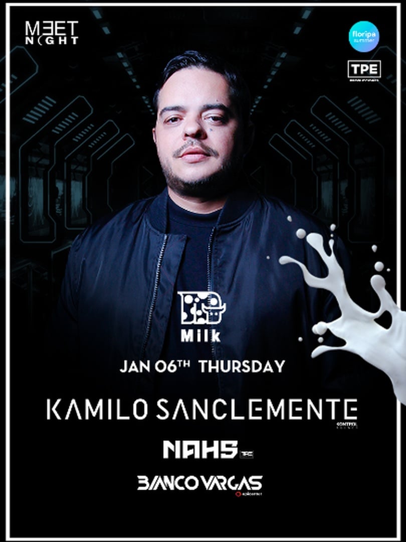 Meet Night: Kamilo Sanclemente | Milk Jurerê em Florianópolis