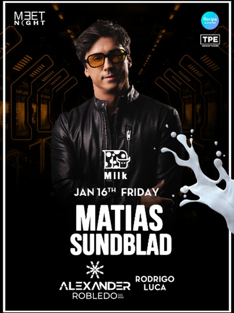 Meet Night: Matias Sundblad | Milk Jurerê em Florianópolis