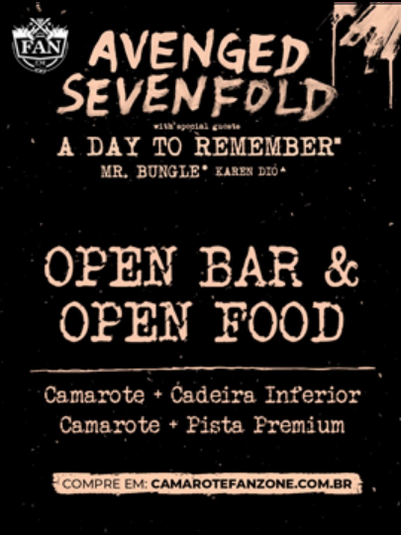 Avenged Sevenfold Camarote Fanzone