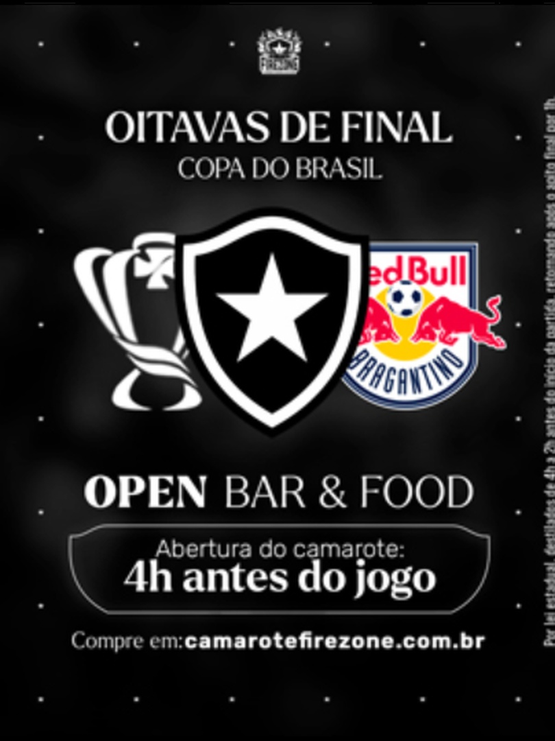 Camarote Firezone - Botafogo x Redbull Bragantino