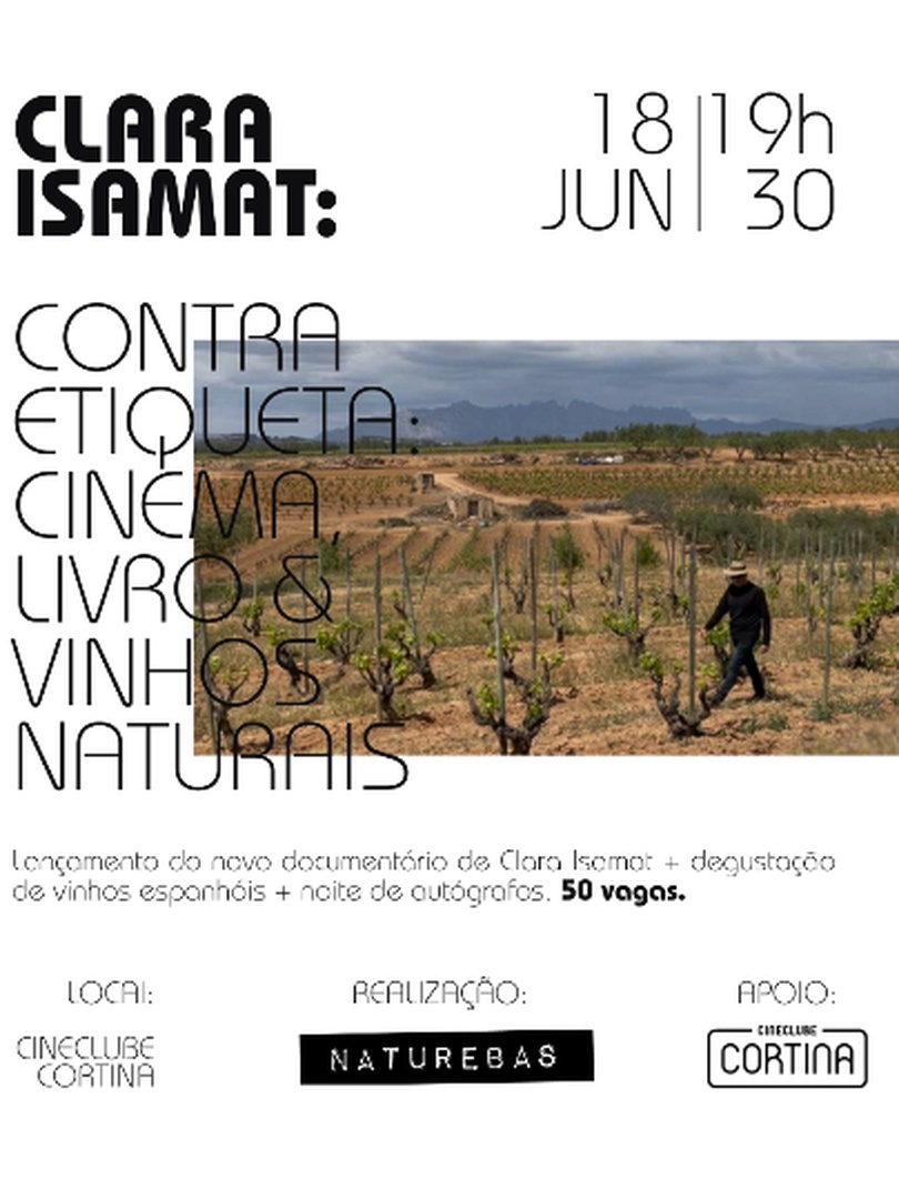 “CONTRA ETIQUETA”: Lançamento do novo documentário de Clara Isamat + Degustação