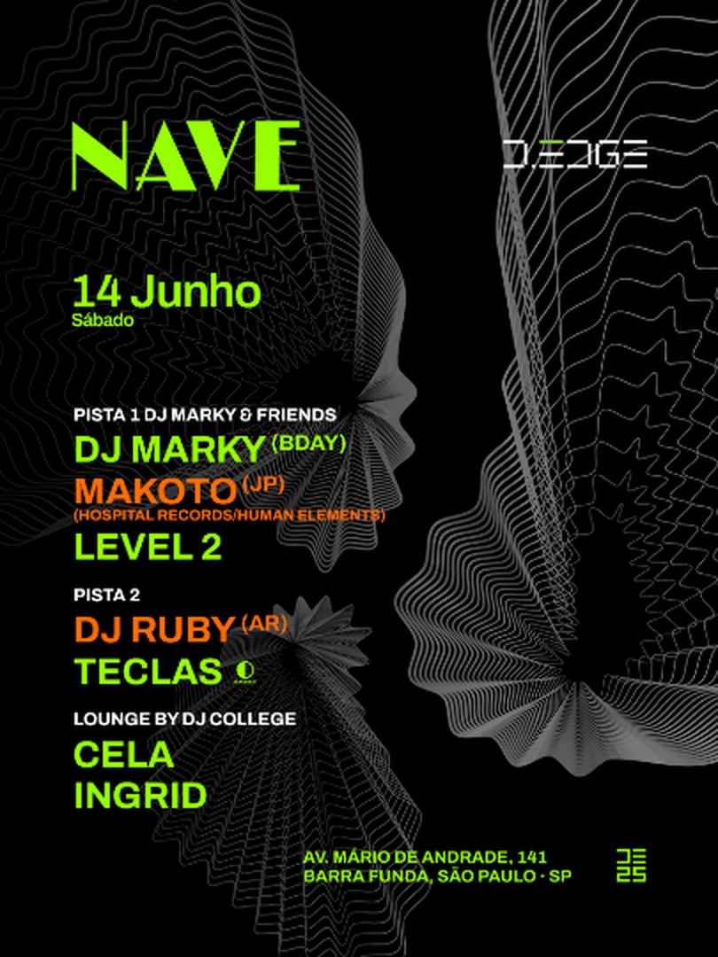NAVE D-EDGE pres: P1  MARKY & FRIENDS - DJ MARKY´S BDAY / P2 DJ RUBY - TECLAS