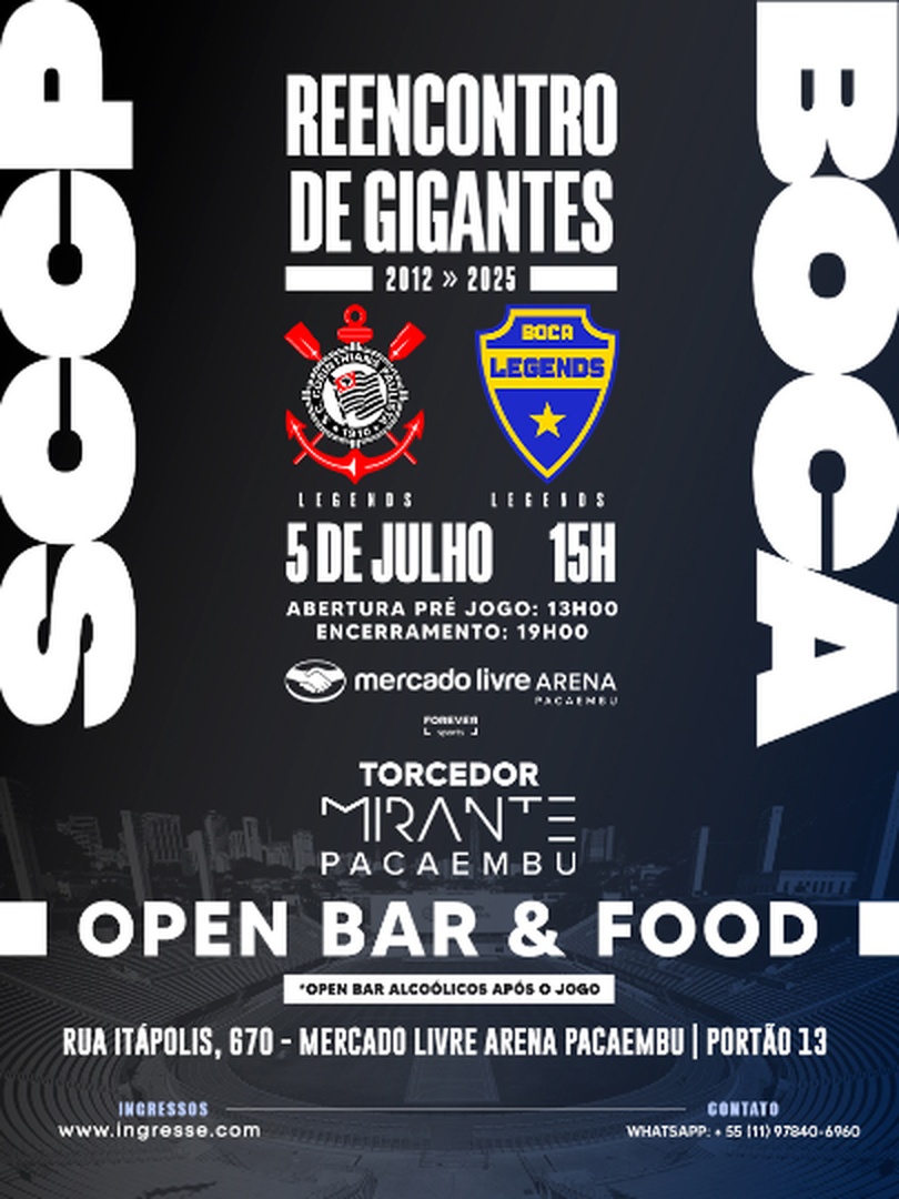 Reencontro de Gigantes - Corinthians x Boca Juniors