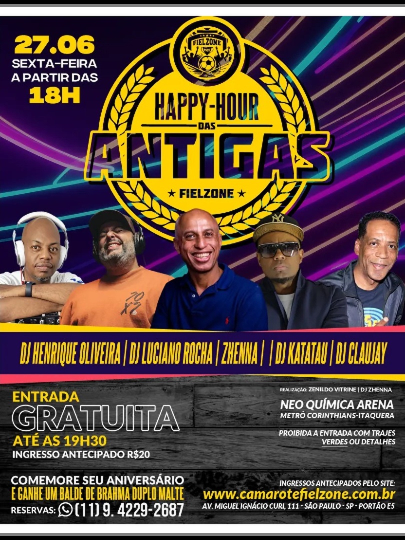 Happy Hour das Antigas 27/06