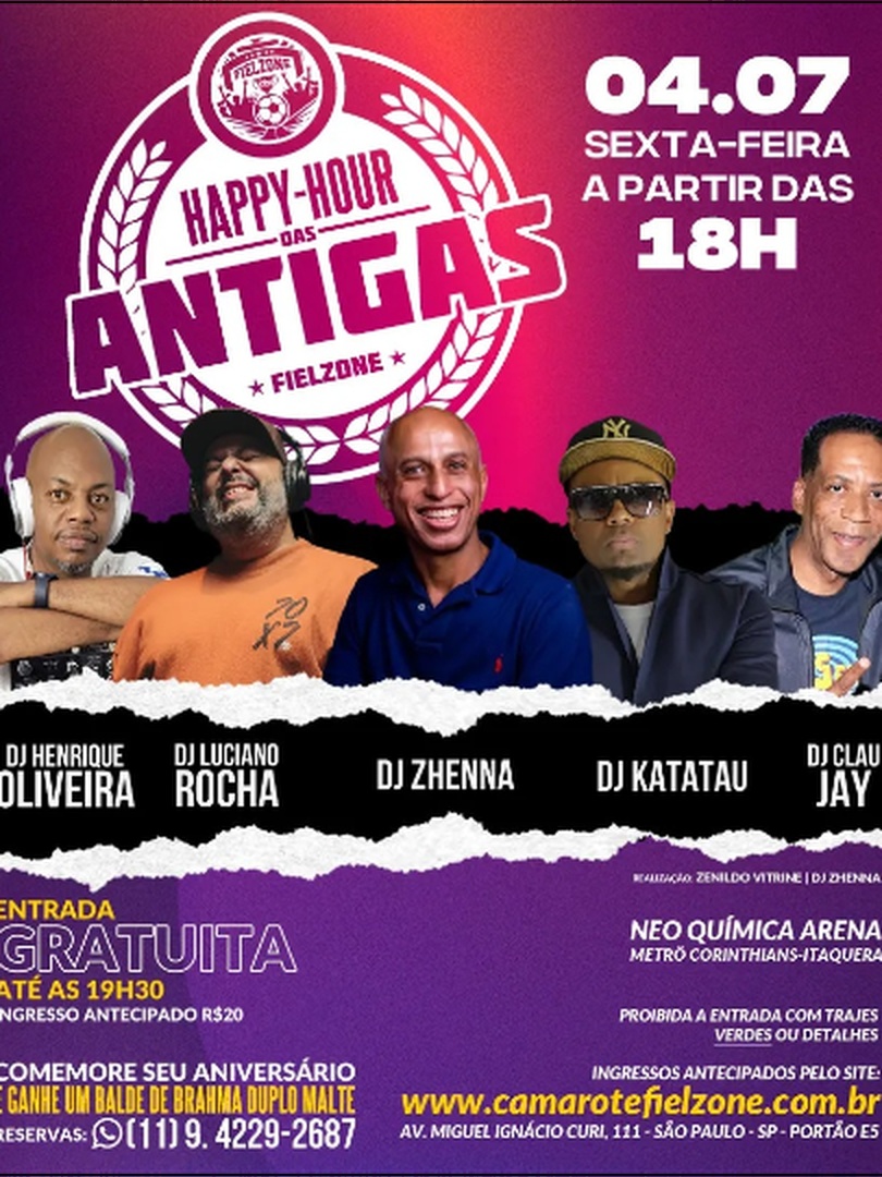 Happy-Hour das Antigas – 04/07