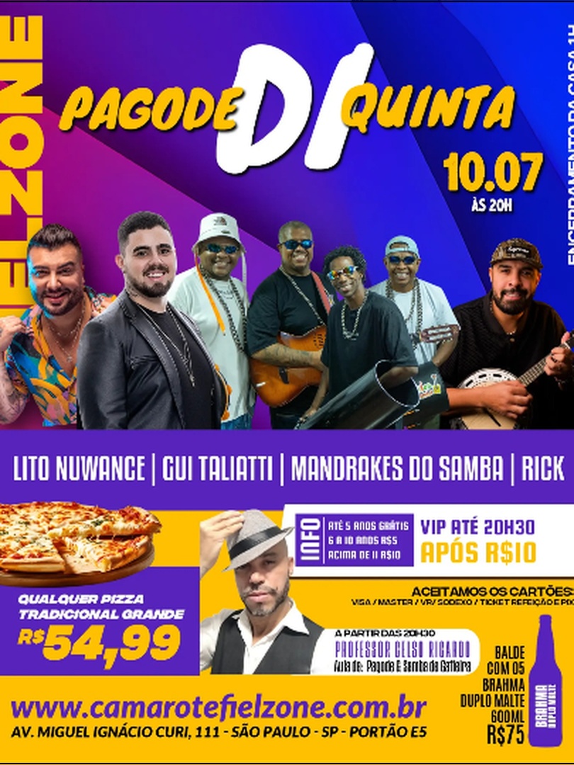 Camarote Fielzone - Pagode di Quinta 10/07