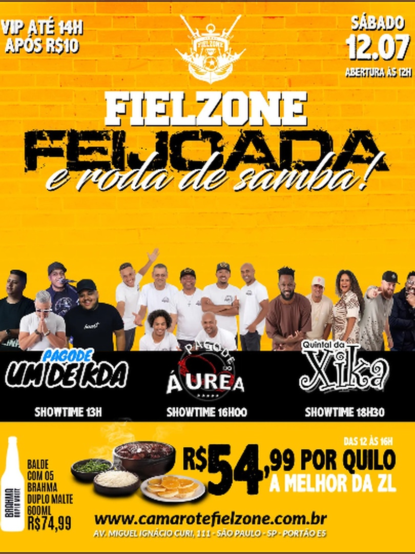 Camarote Fielzone - Feijoada com Roda de Samba 12/07