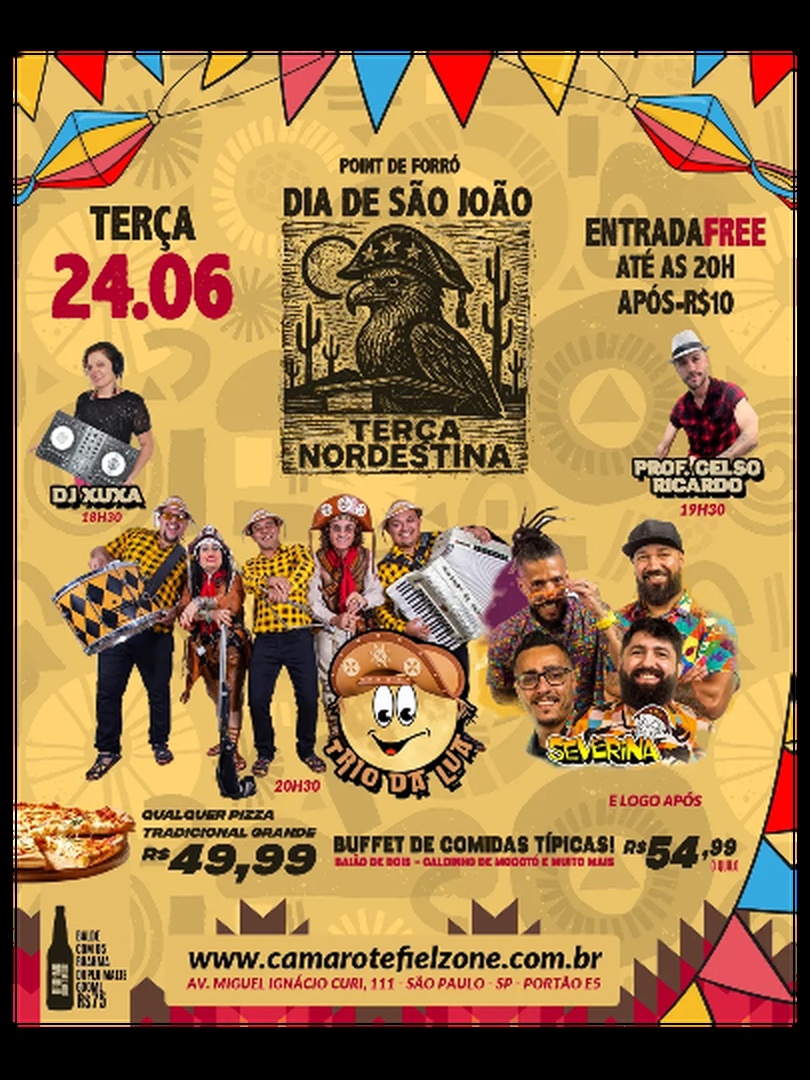 TERÇA NORDESTINA – ESPECIAL DE SÃO JOÃO 24/06