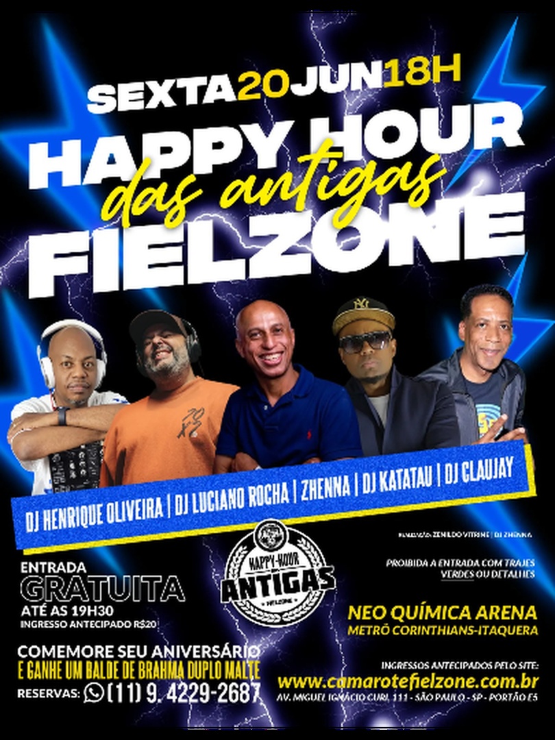Happy Hour das Antigas 20/06