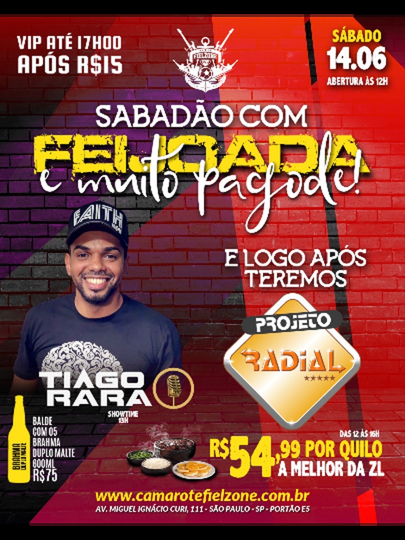 Feijoada e muito pagode 14/06