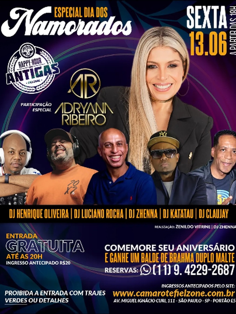 Happy Hour das Antigas dos Namorados 13/06