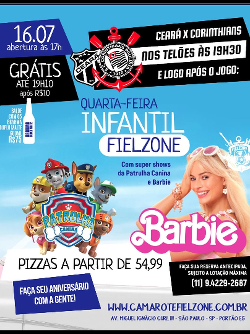 QUARTA INFANTIL NO FIELZONE 16/07