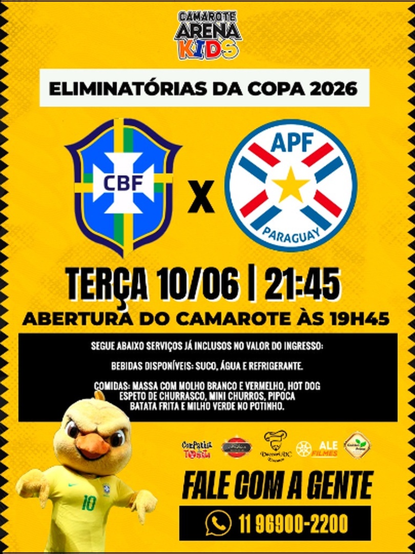 Brasil x Paraguay - Camarote Arena Kids