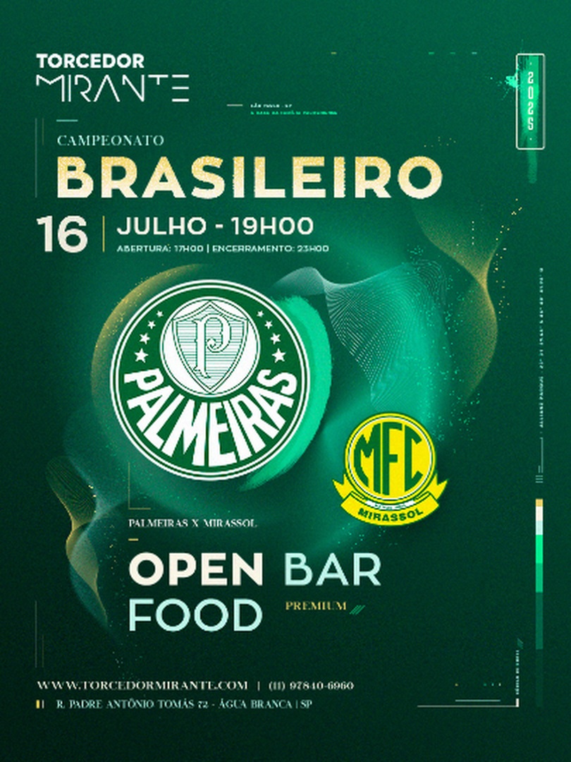 Torcedor Mirante - Palmeiras x Mirassol - Brasileiro