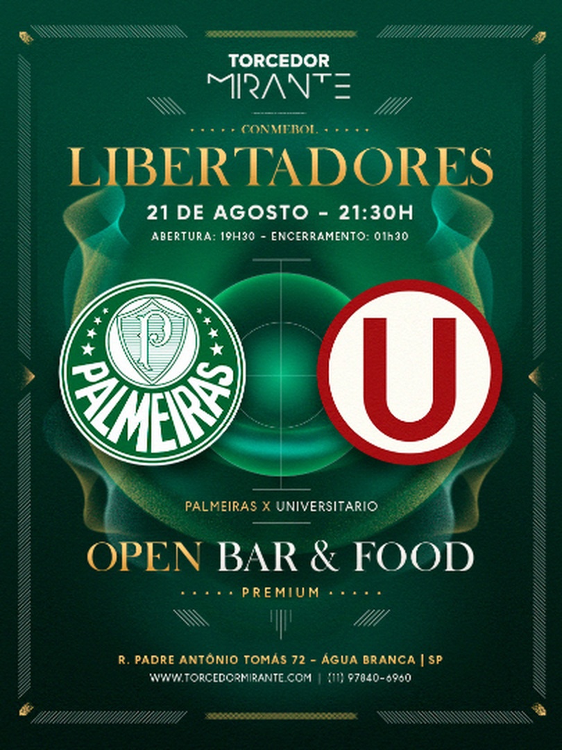 Torcedor Mirante Palmeiras x Universitario - Libertadores