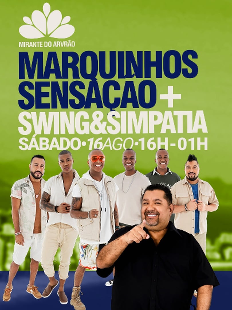 Marquinho Sensação + Swing & Simpatia no  Mirante do Arvrão em Rio de Janeiro