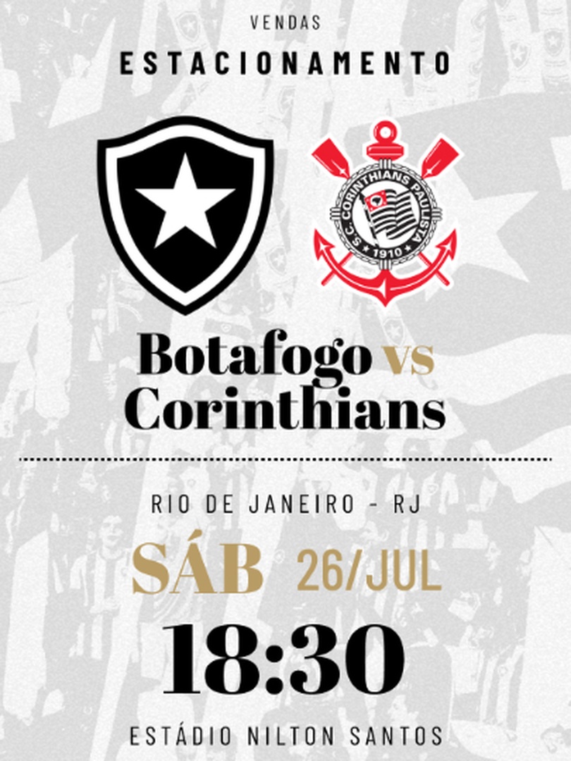 Estacionamento - Botafogo x Corinthians - 26/07
