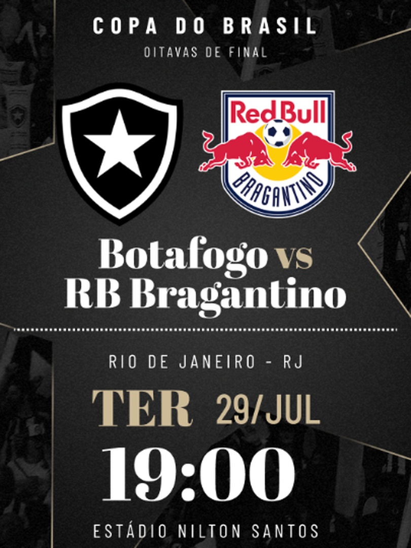 Botafogo x RB Bragantino - Copa do Brasil