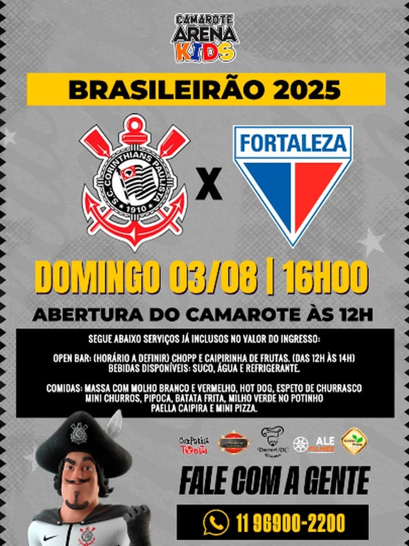 Corinthians x Fortaleza - CAMAROTE ARENA KIDS