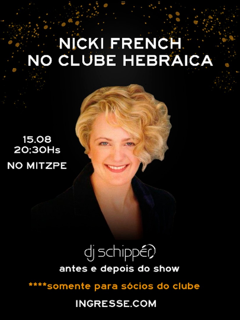 Nicki French no Clube Hebraica ( só para sócios do clube )