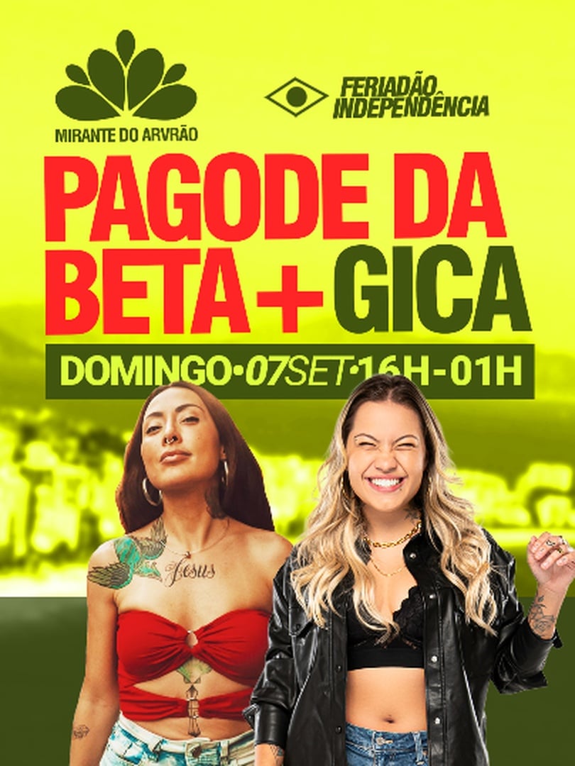 Gica + Pagode da Beta no Mirante do Arvrão em Rio de Janeiro