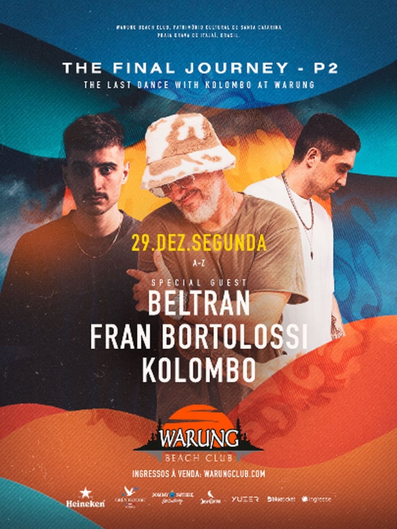 Warung Beach Club I Kolombo, Beltran, Fran Bortolossi em Itajaí