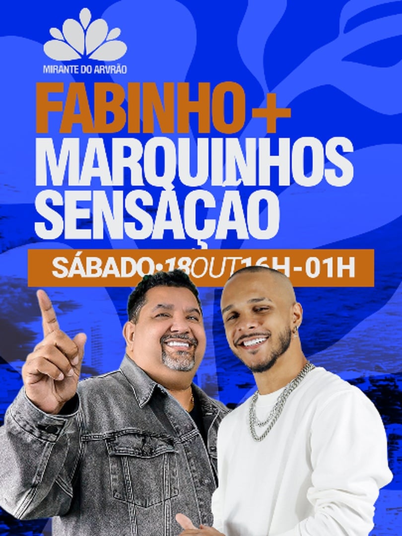 Fabinho + Marquinhos Sensação no Mirante do Arvrão em Rio de Janeiro