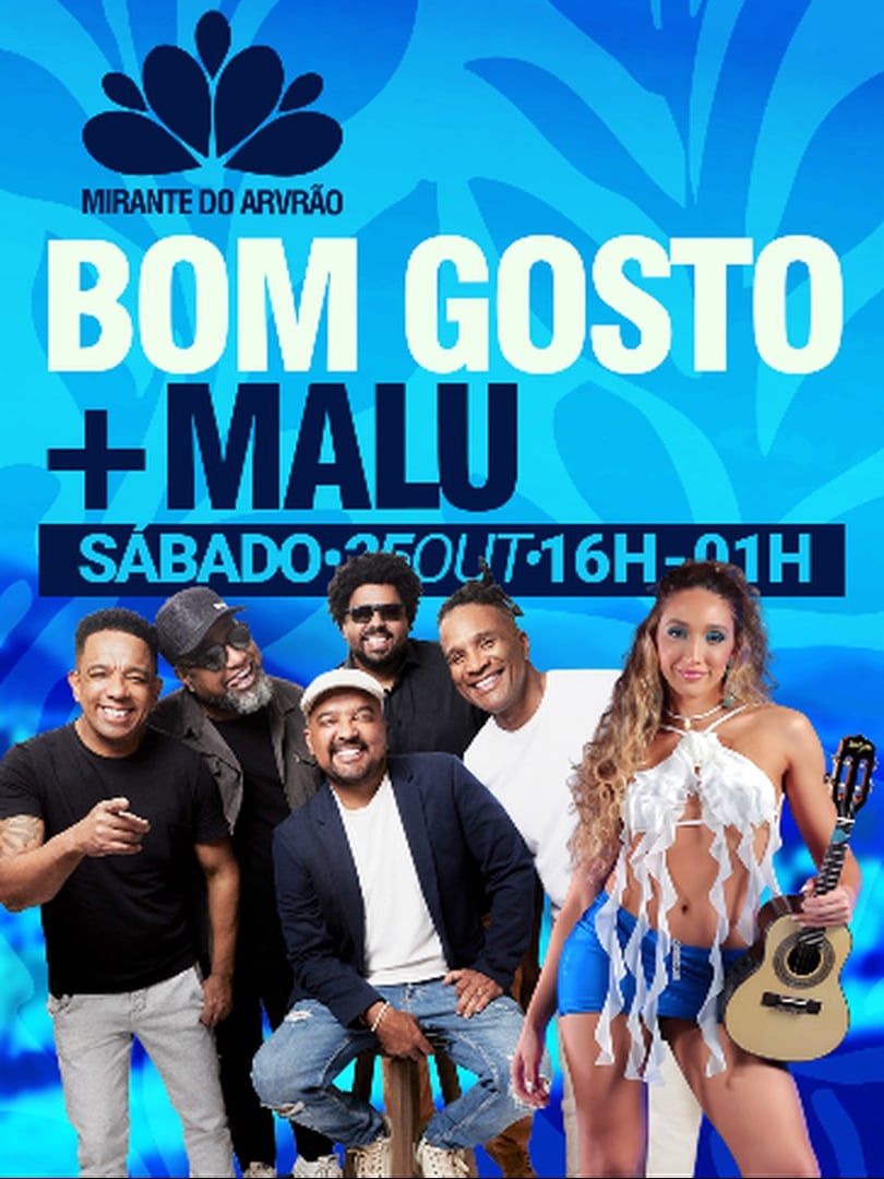 Bom Gosto + Malu no Mirante do Arvrão em Rio de Janeiro