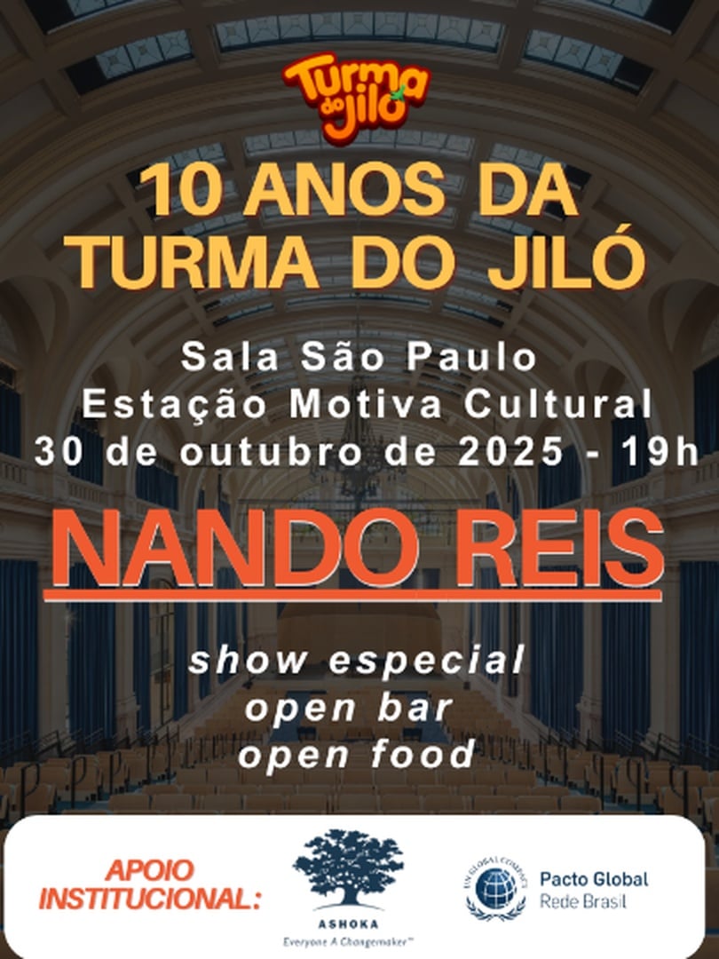 Mentes Abertas: 10 Anos da Turma do Jiló com Nando Reis em São Paulo