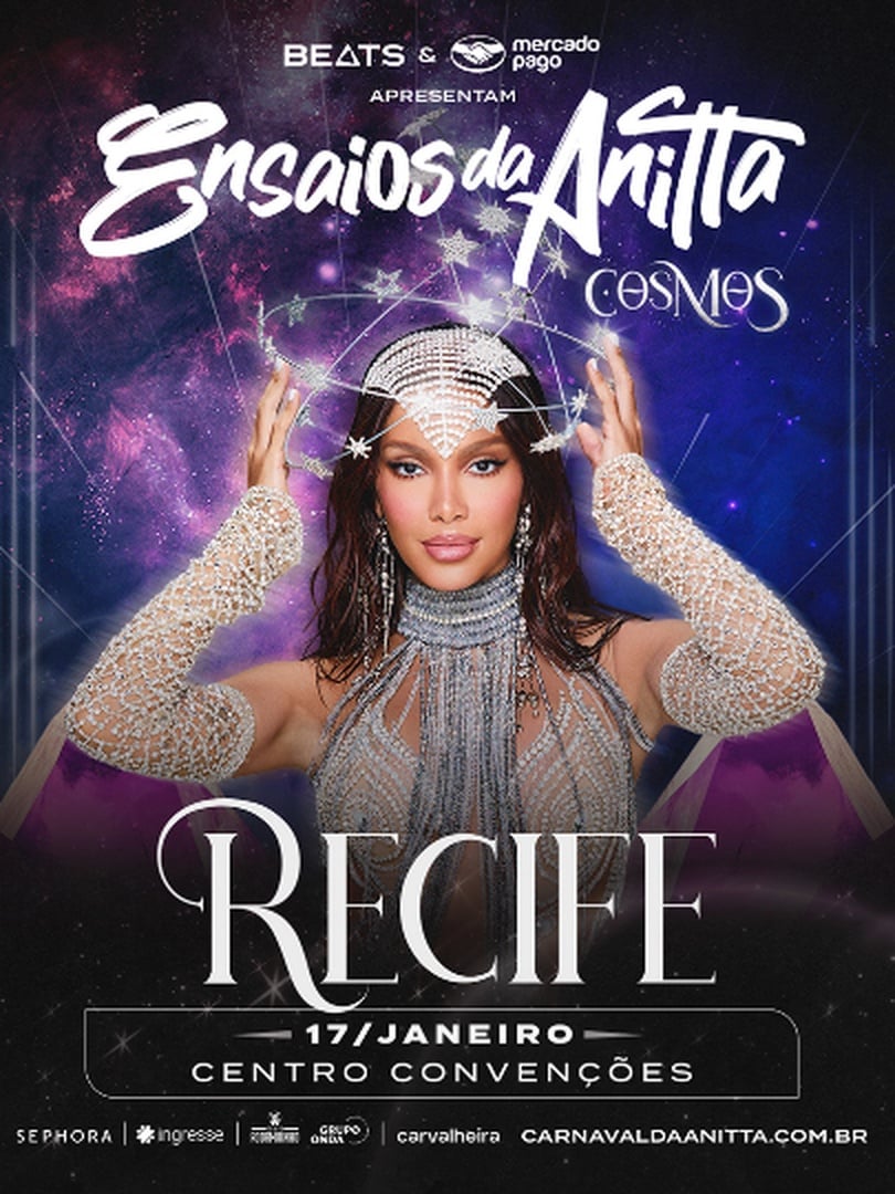 Ensaios da Anitta 2026 - Recife