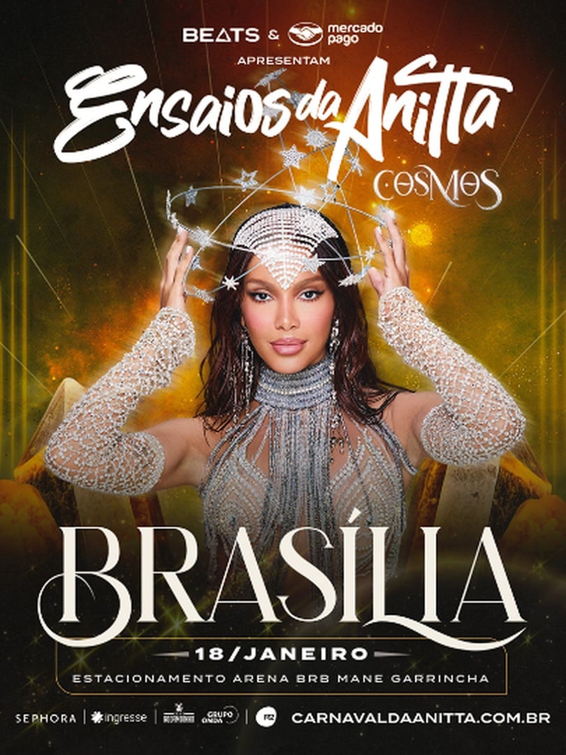 Ensaios da Anitta 2026 - Brasília