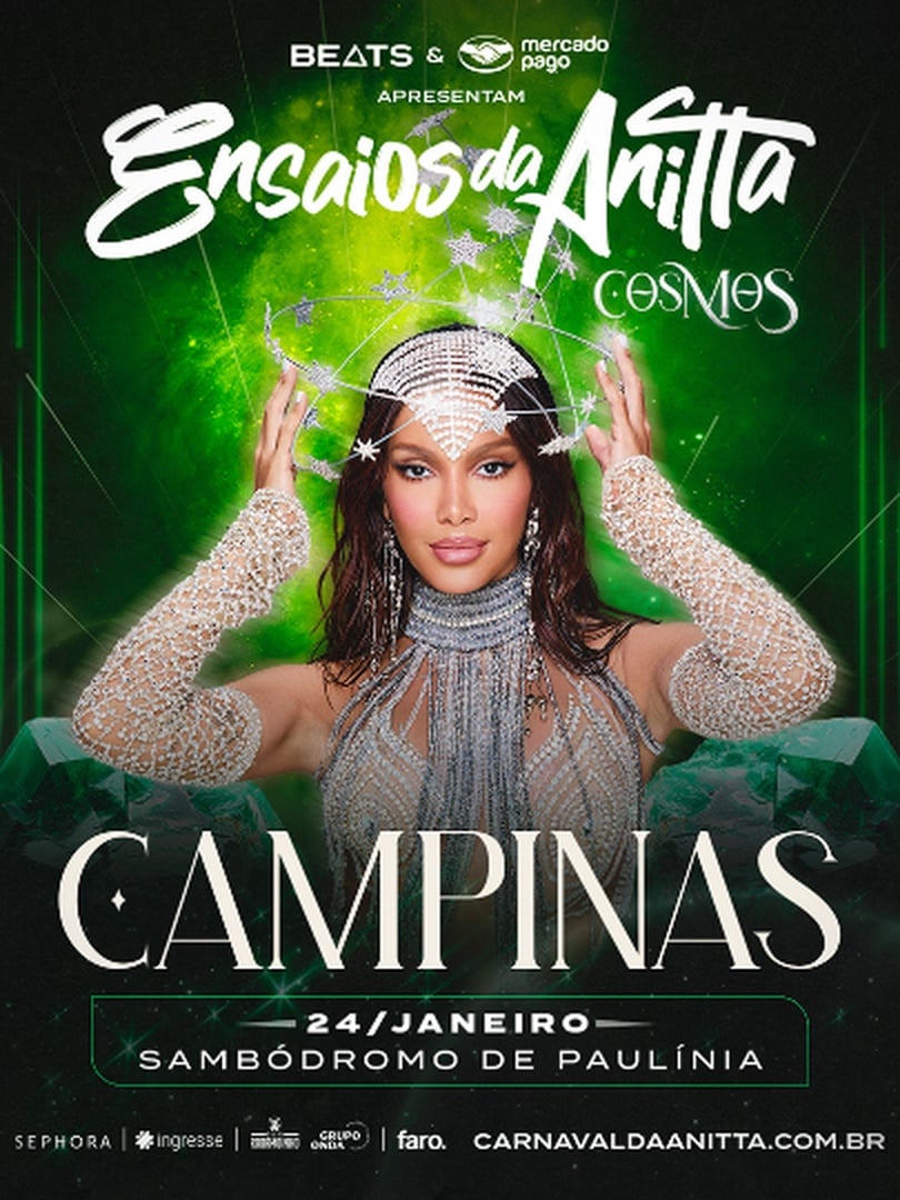 Ensaios da Anitta 2026 em Paulínia