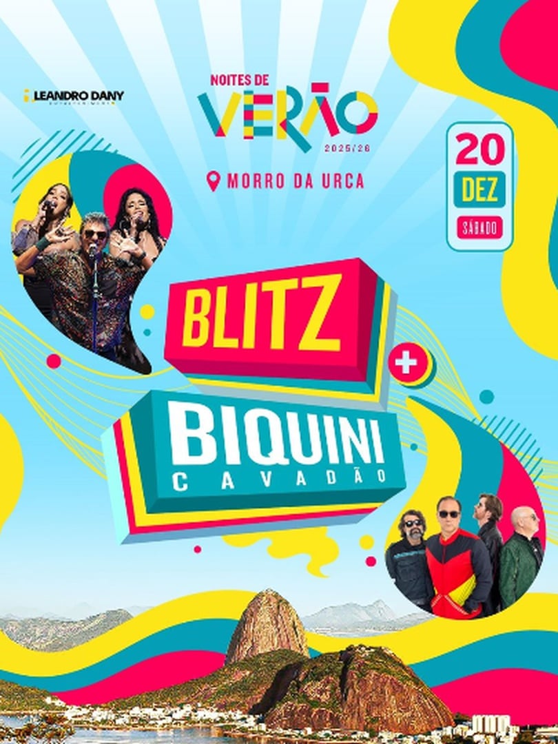 Noites de Verão no Morro da Urca - Blitz e Biquini em Rio de Janeiro