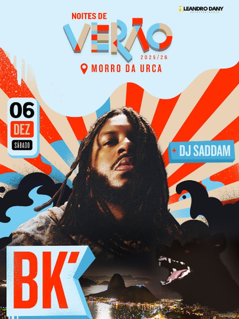 Noites de Verão Morro da Urca - Bk + Dj Saddam em Rio de Janeiro