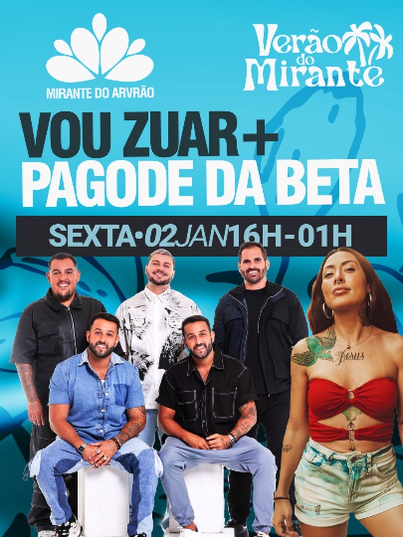 Vou Zuar + Pagode da Beta no Mirante do Arvrão em Rio de Janeiro