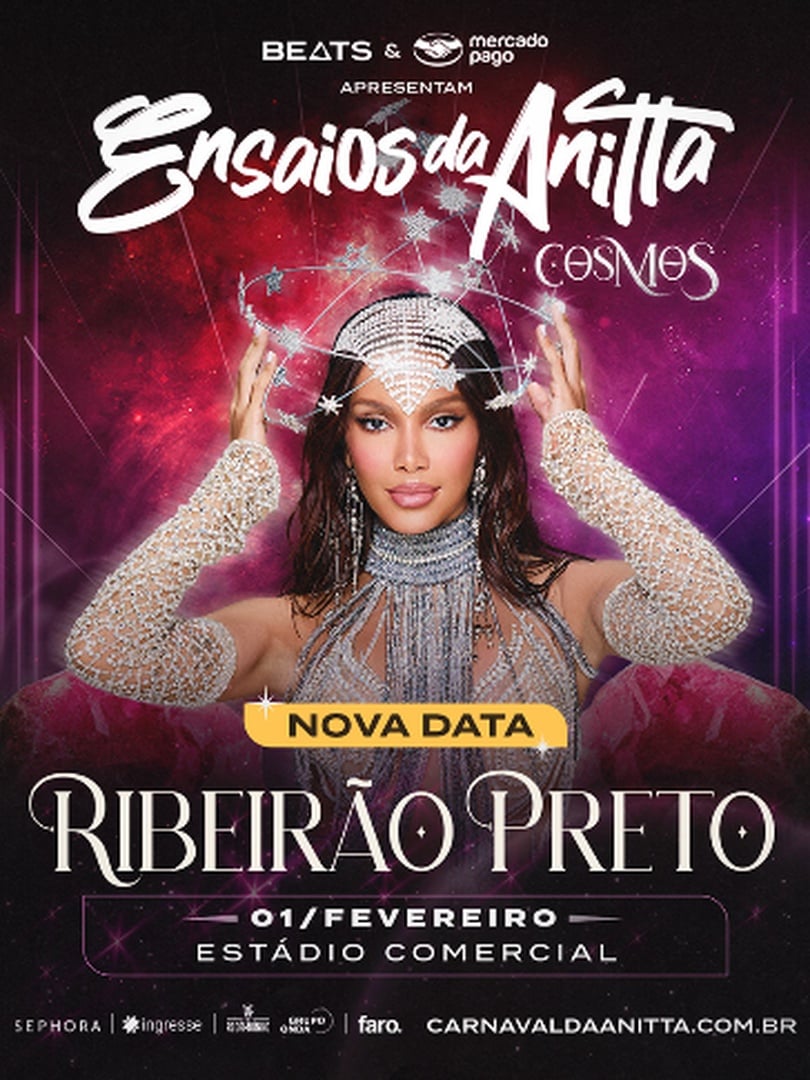 Ensaios da Anitta 2026 - Ribeirão Preto
