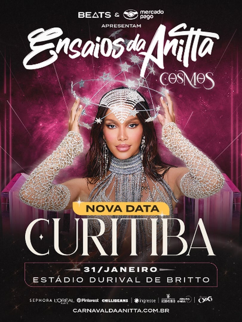 Ensaios da Anitta 2026 - Curitiba