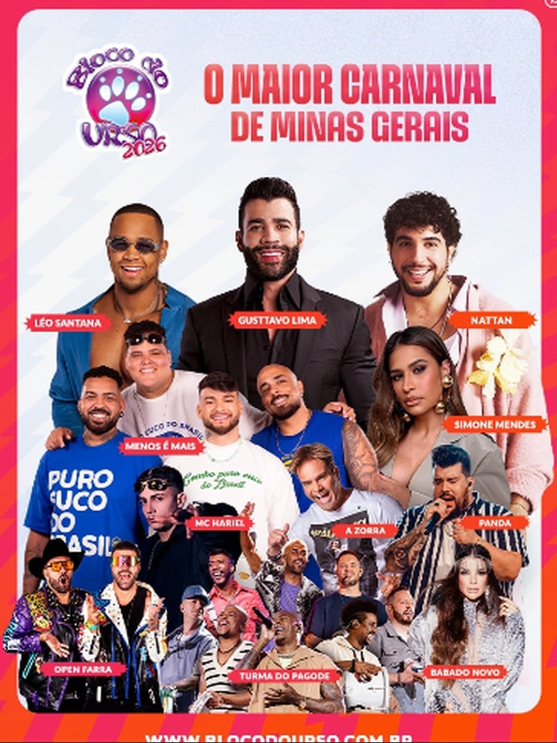 Carnaval Bloco do Urso 2026 em Santa Rita do Sapucaí
