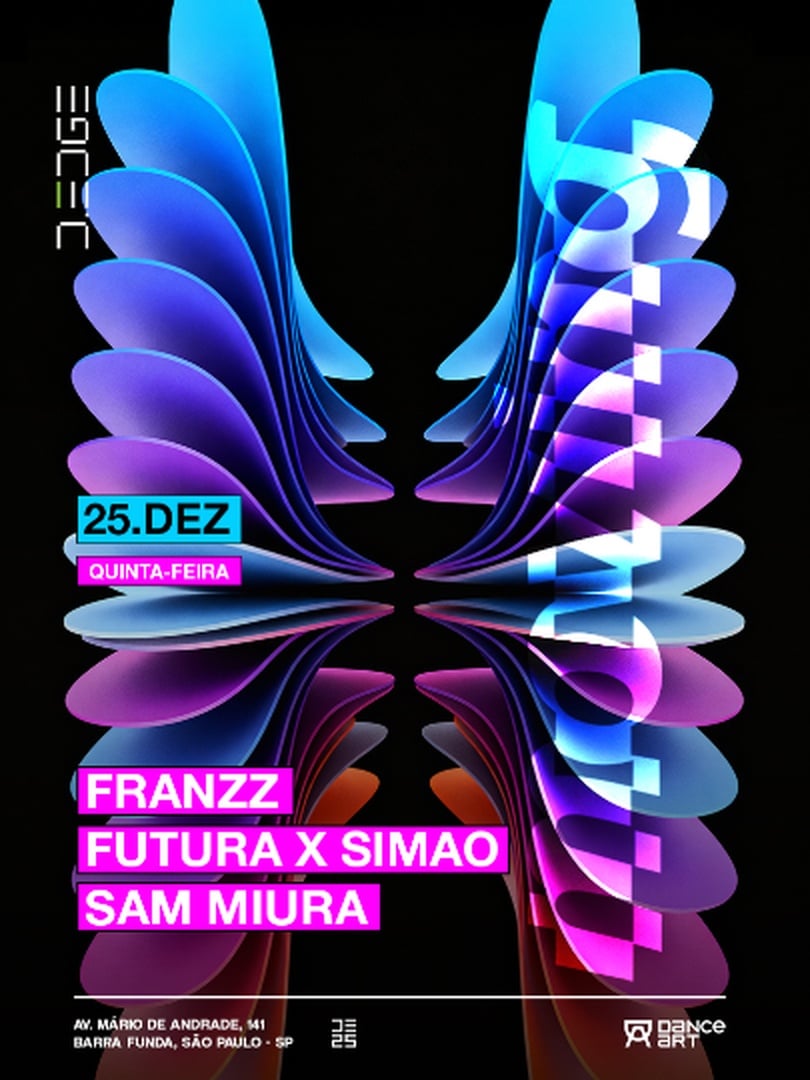 Moving D-edge SP Pres.: P1: Franzz. Futura X Simao. Sam Miura em São Paulo