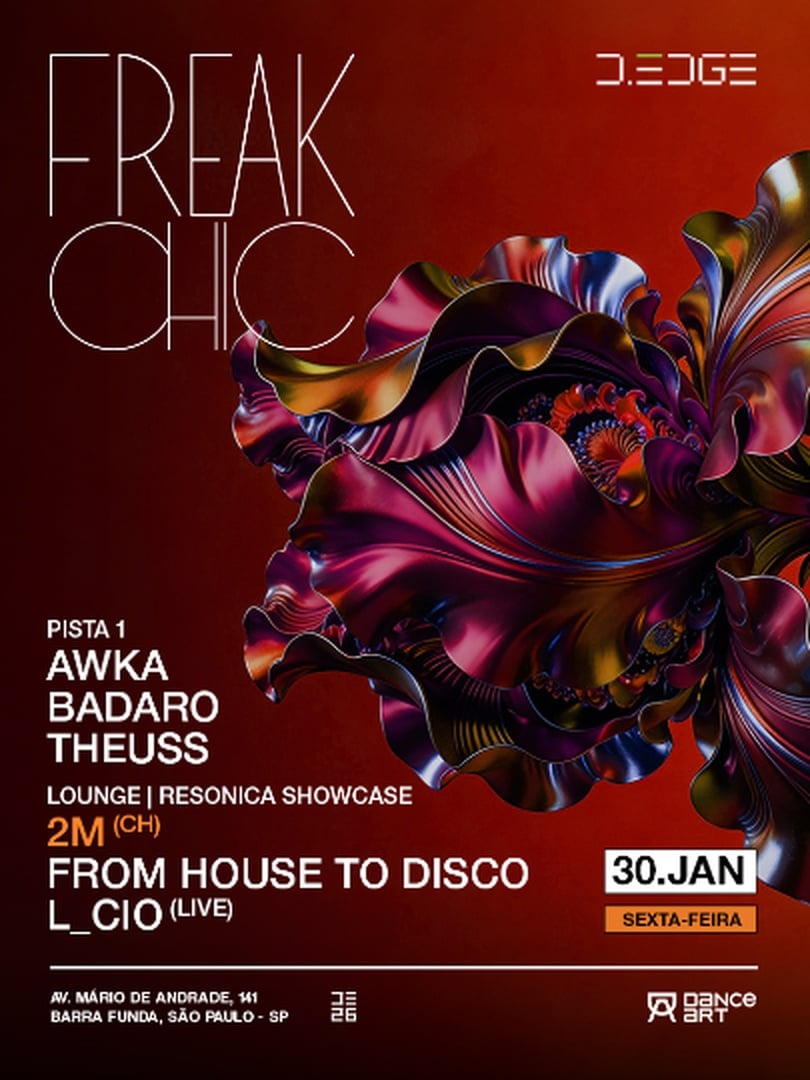 FREAK CHIC D-EDGE SP pres. P1: AWKA. BADARO. THEUSS // LOUNGE: FROM HOUSE TO DISCO.  L_CIO (LIVE). 2M